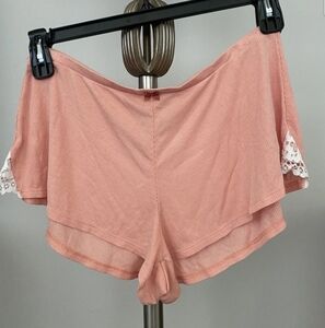 Pink Victoria's Secret Lace Trim Women's Sleep Shorts